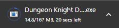 Download confirmation prompt